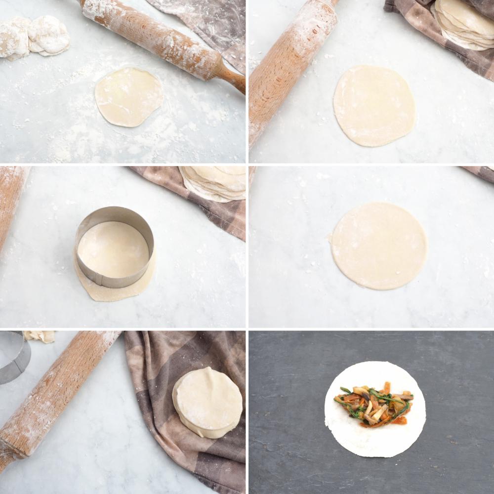 Masa para gyozas - Paso 5
