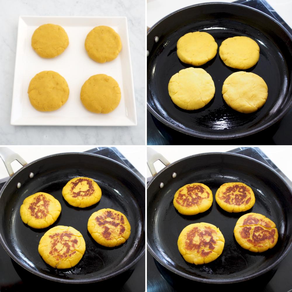Arepas de plátano maduro - Paso 5