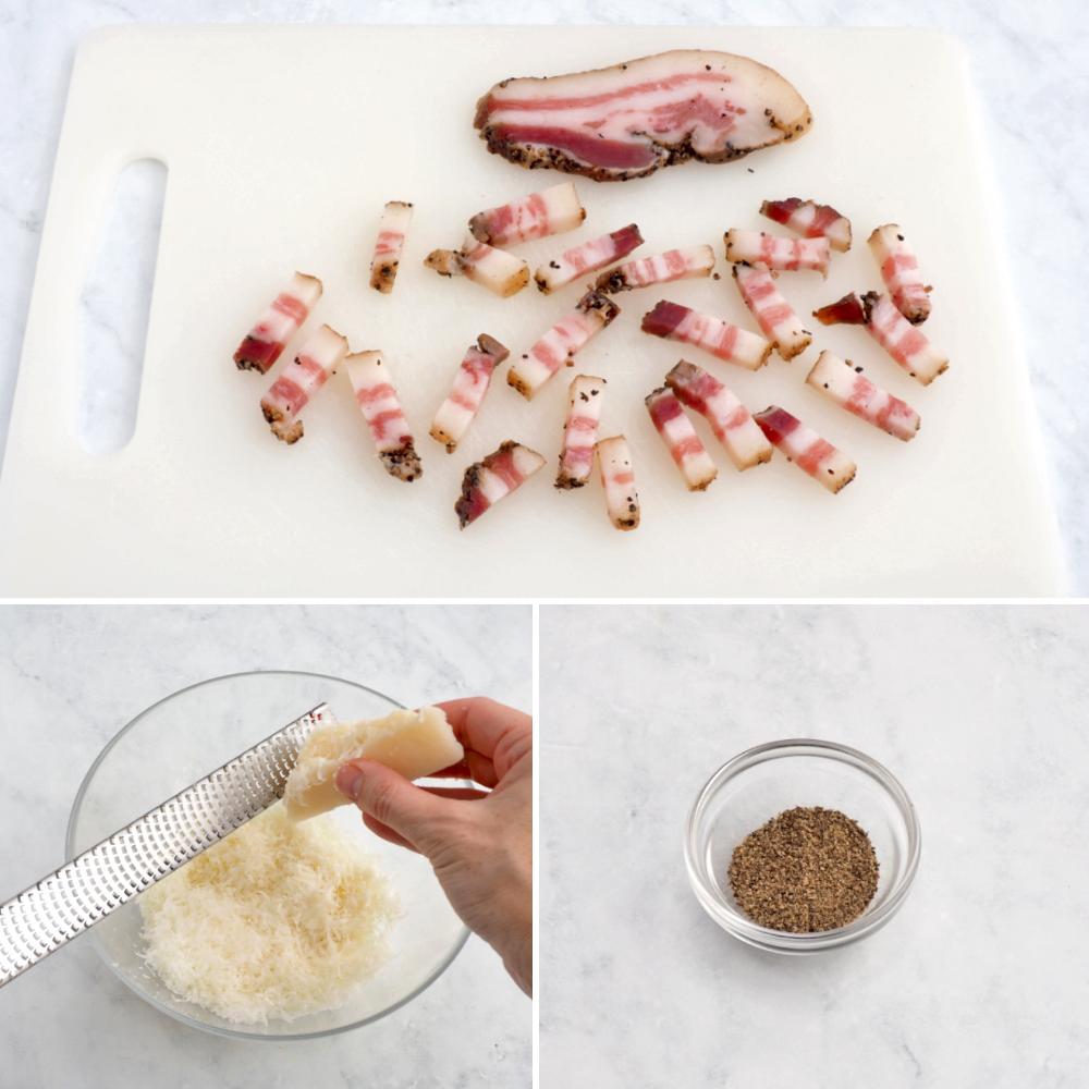 Pasta alla gricia - Paso 2