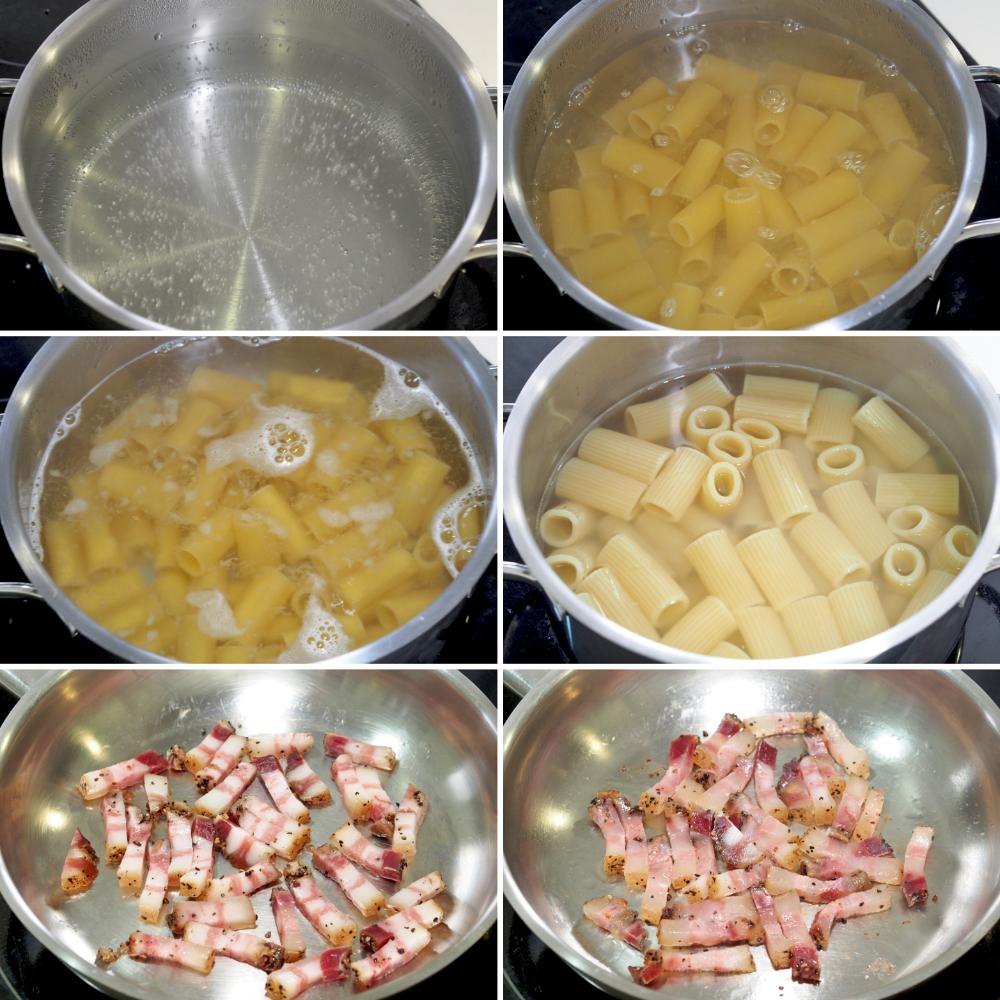 Pasta alla gricia - Paso 3