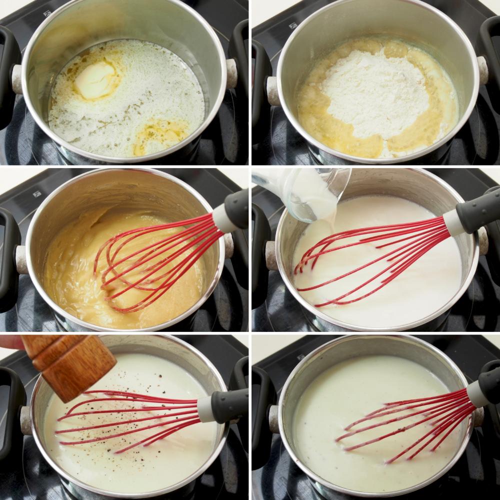 Puerros gratinados con bechamel - Paso 4