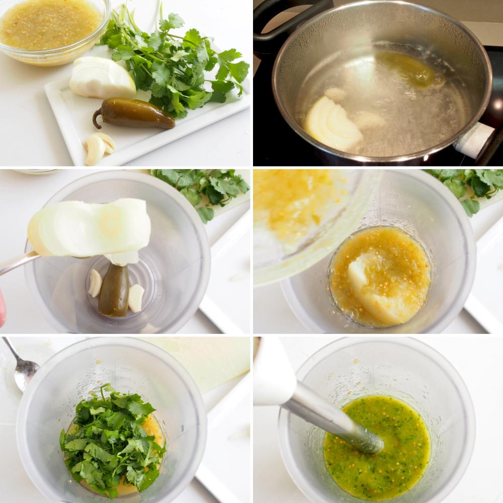 Chilaquiles verdes - Paso 1