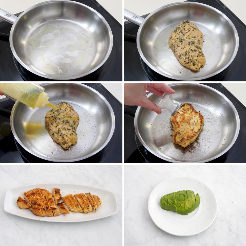 Ensalada de pollo y aguacate - Paso 5