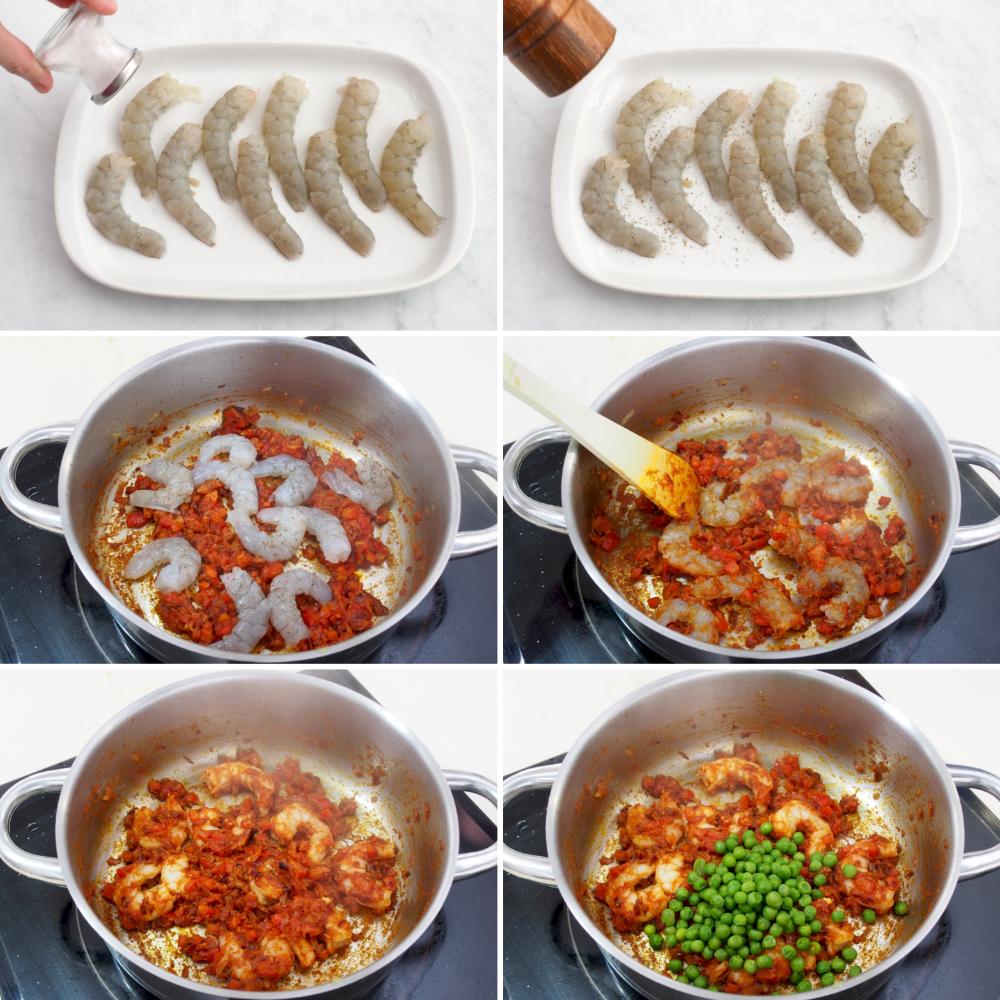 Arroz con camarones colombiano - Paso 7