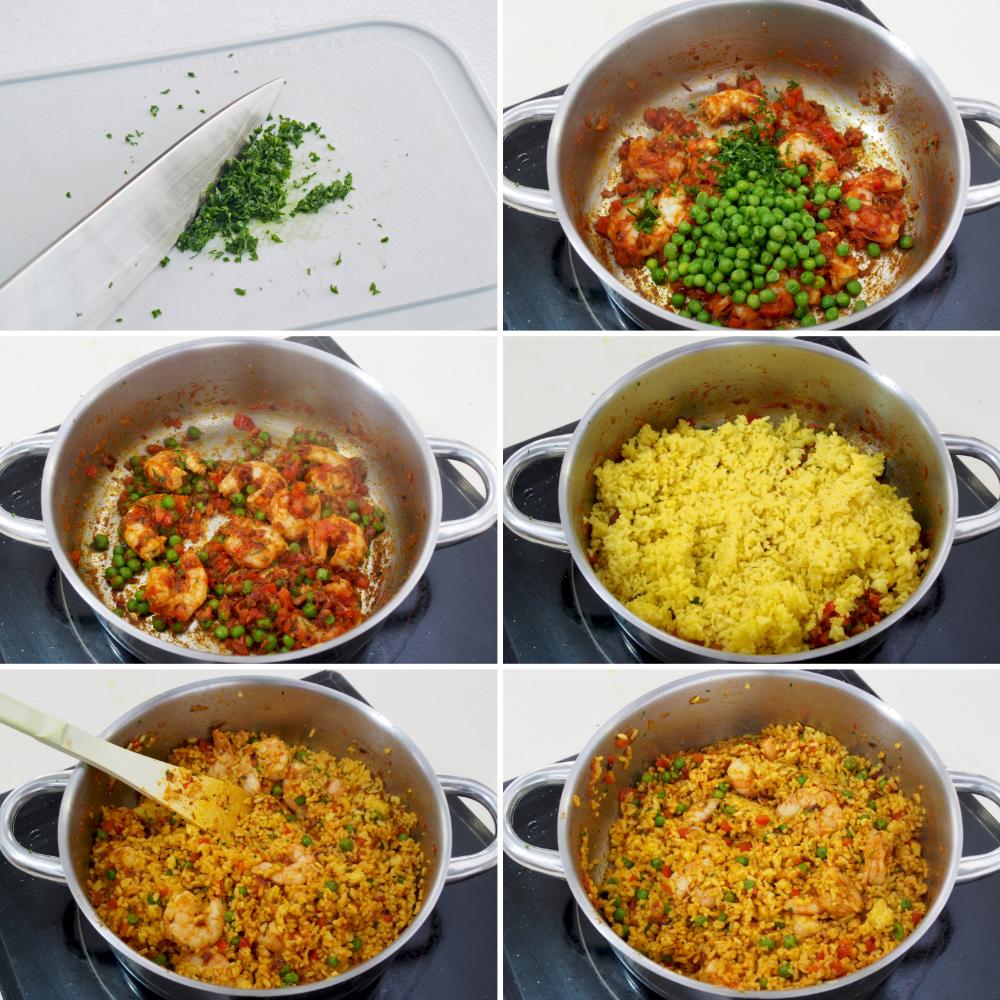 Arroz con camarones colombiano - Paso 8