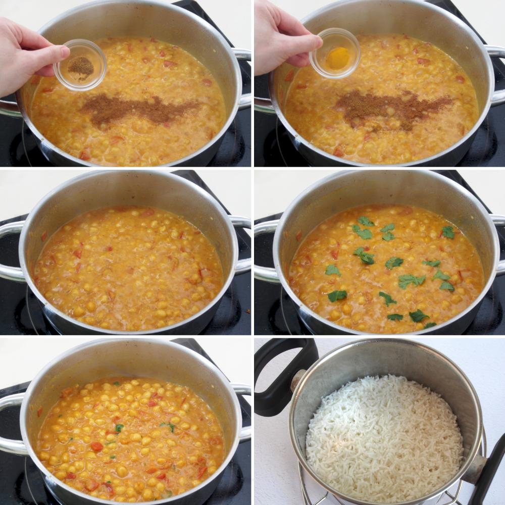 Curry de garbanzos - Paso 6