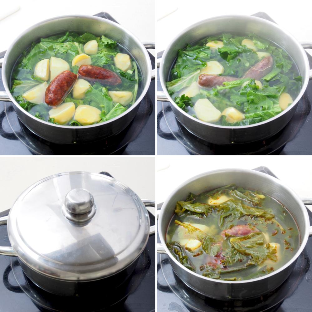 Xenos con patatas y chorizo - Paso 4