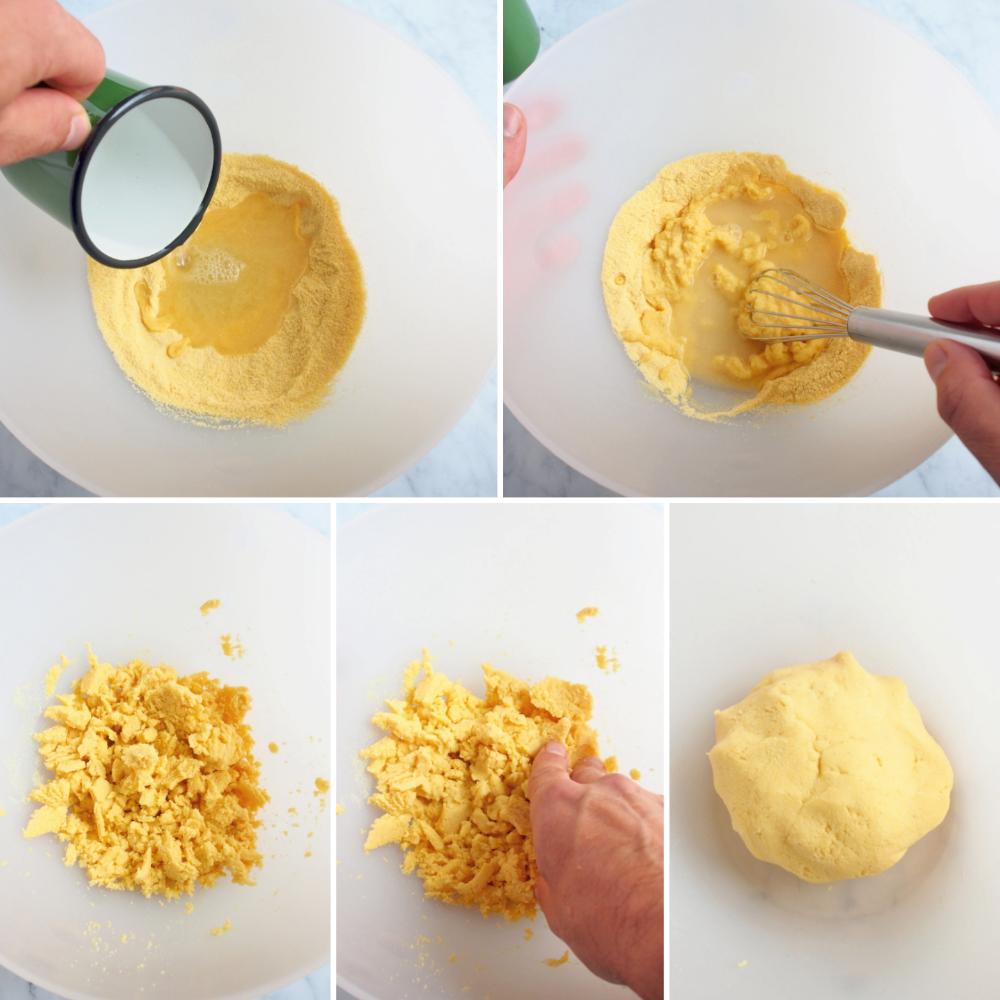 Arepas fritas - Paso 2