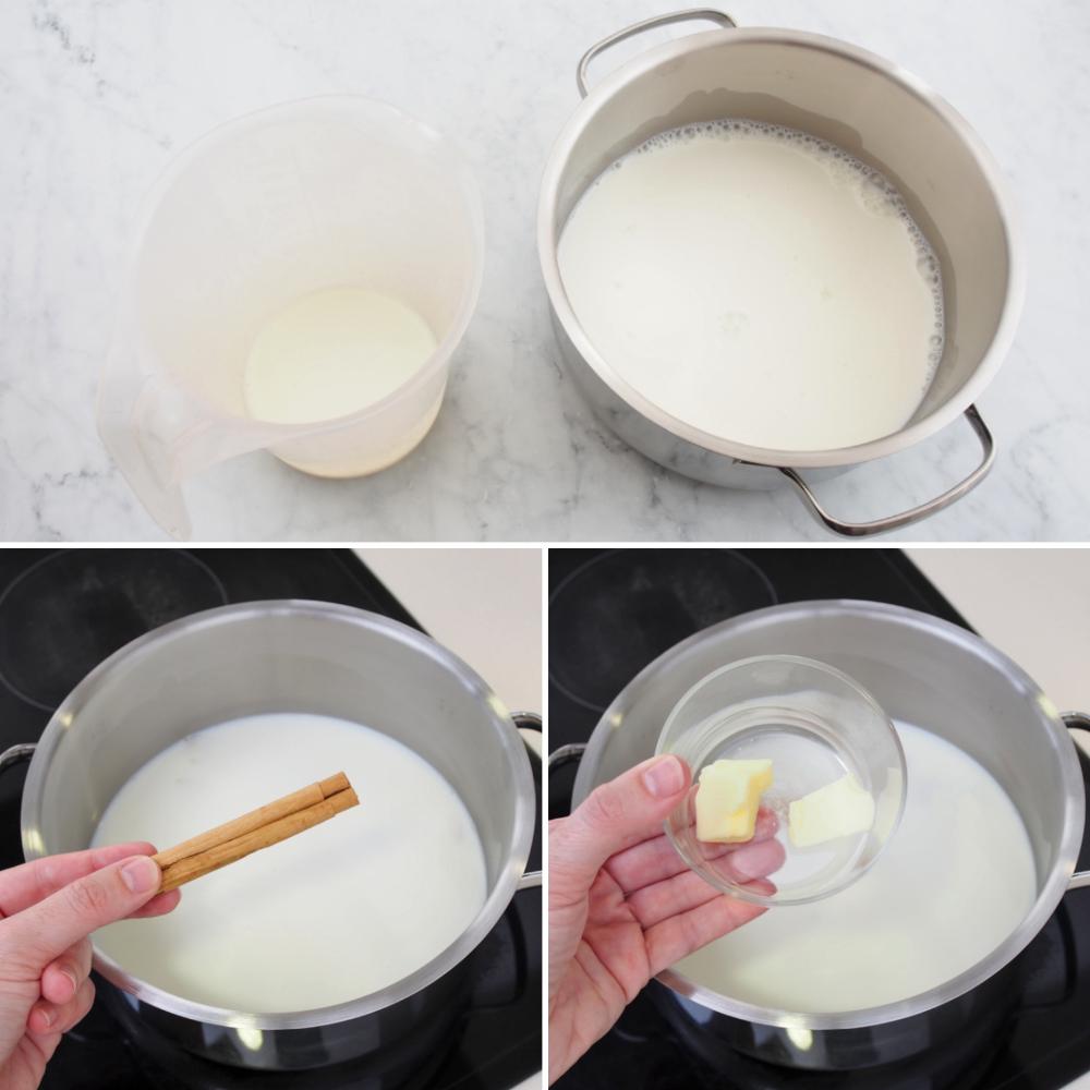 Crema pastelera de chocolate - Paso 1