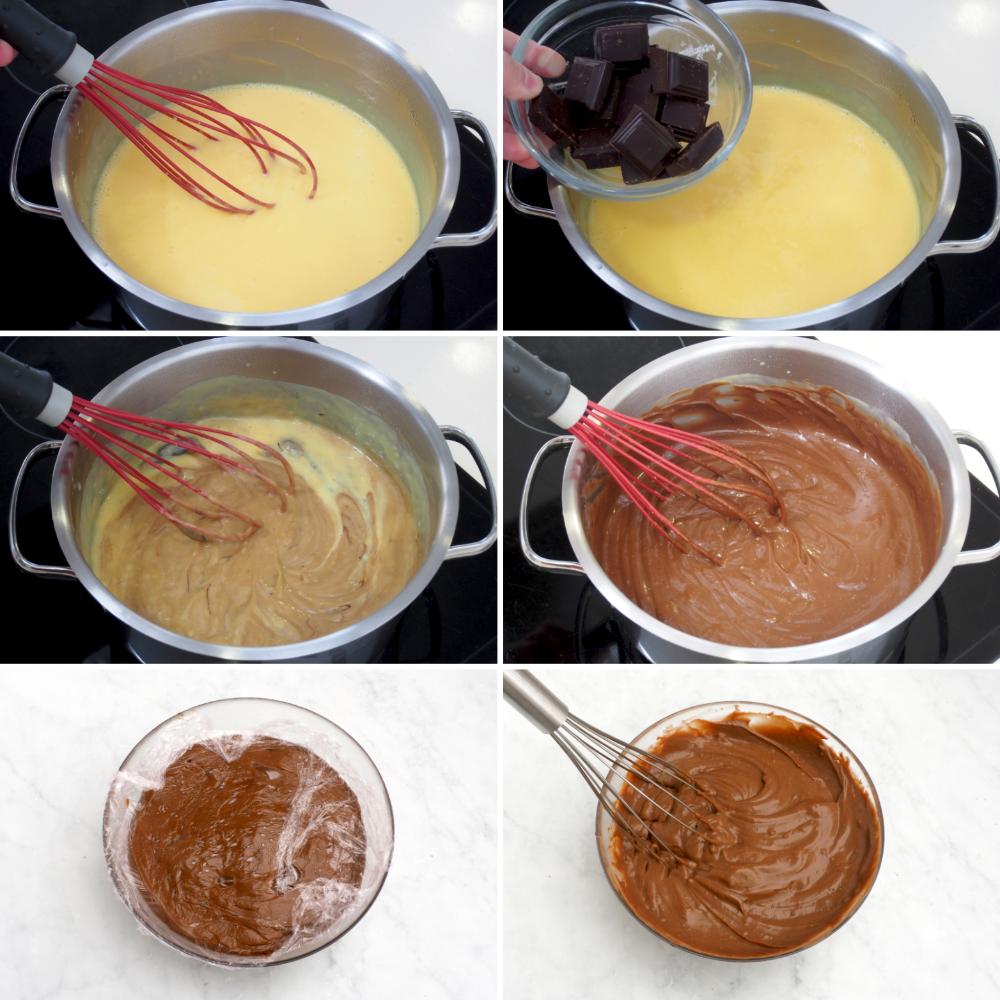 Crema pastelera de chocolate - Paso 4