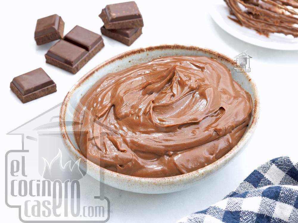 Crema pastelera de chocolate