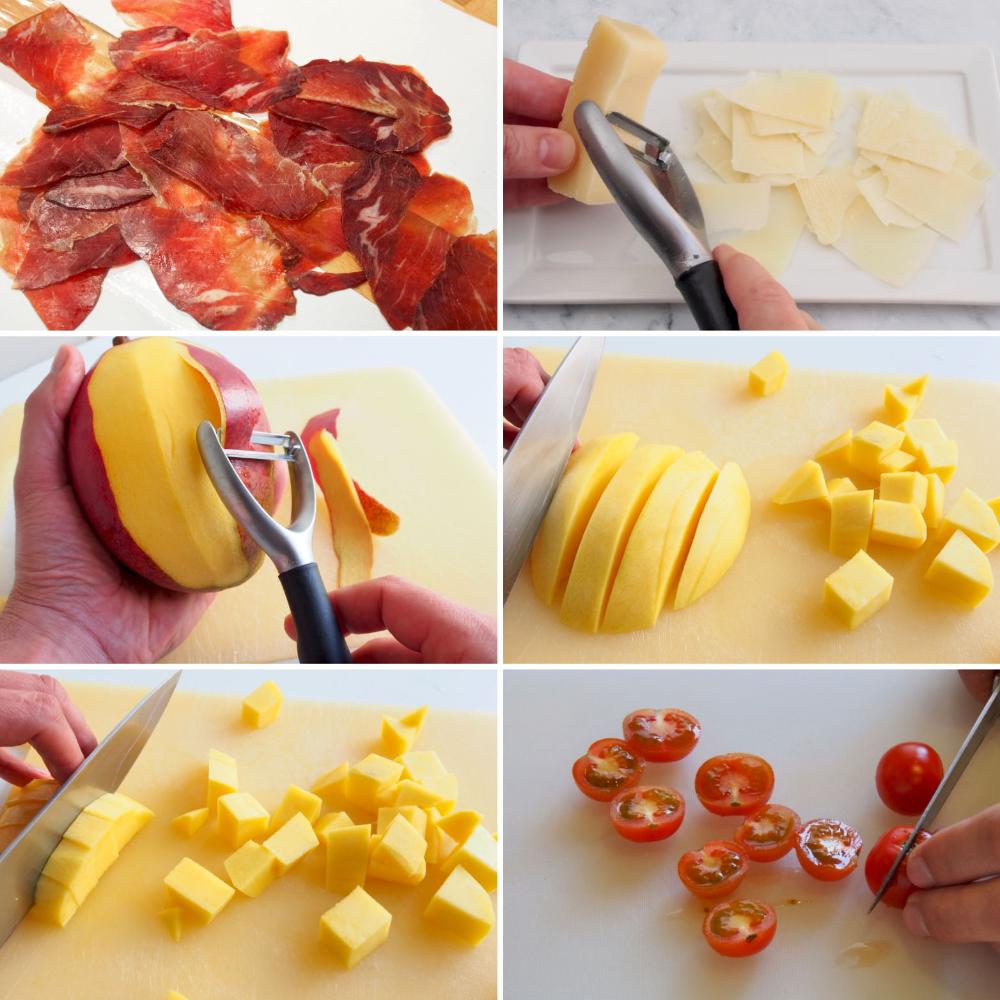 Ensalada de mango y cecina - Paso 1
