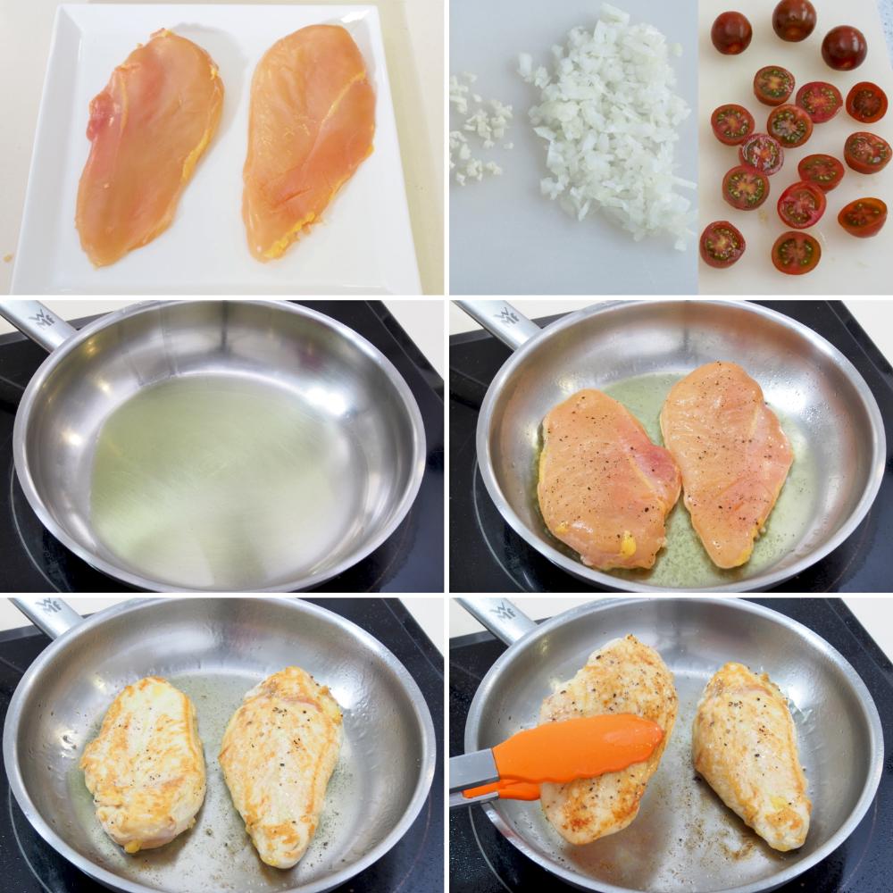 Pollo a la toscana - Paso 1