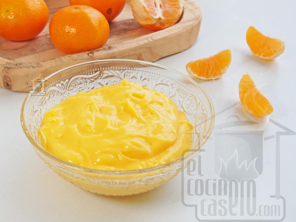 Crema pastelera de mandarina