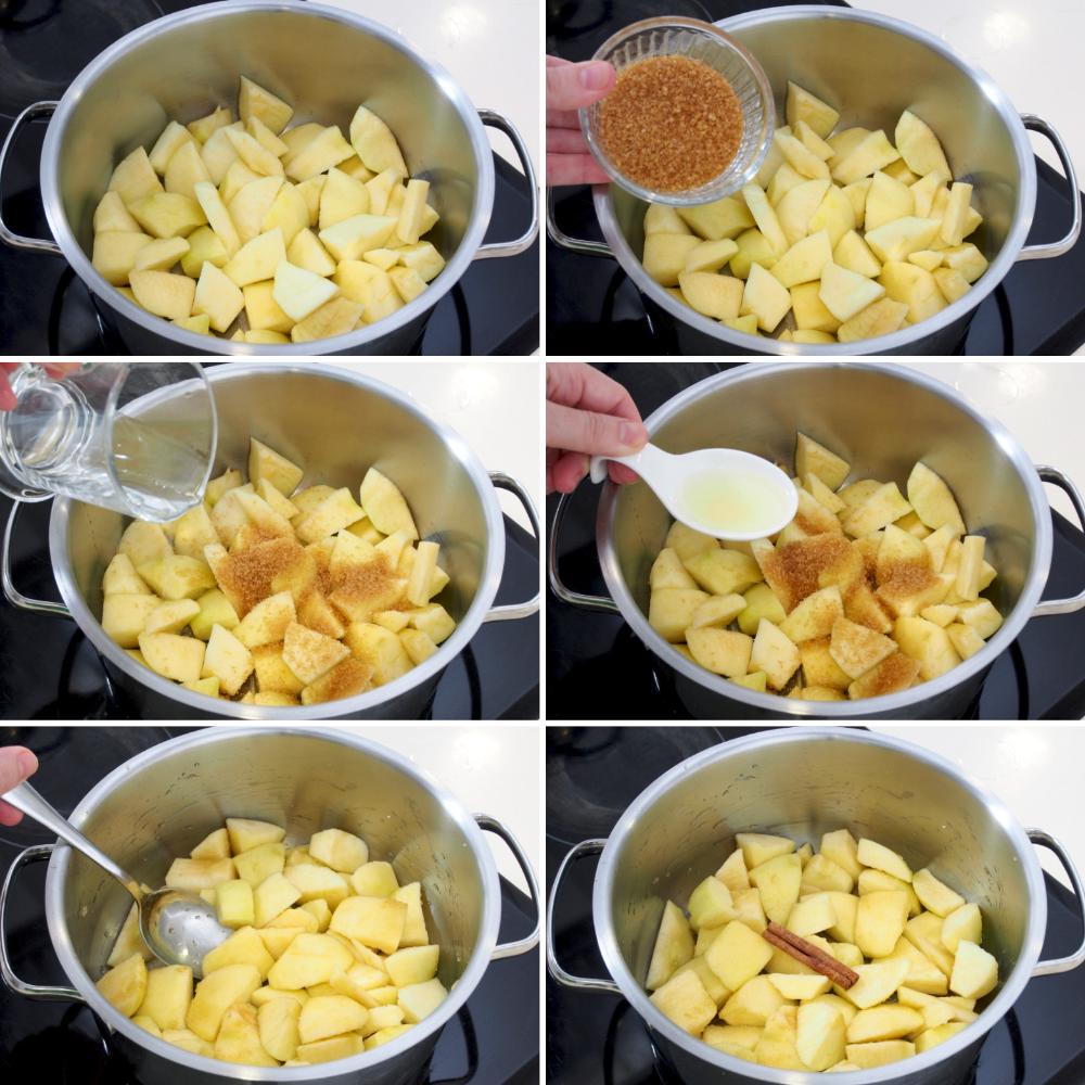 Compota de manzana casera - Paso 2