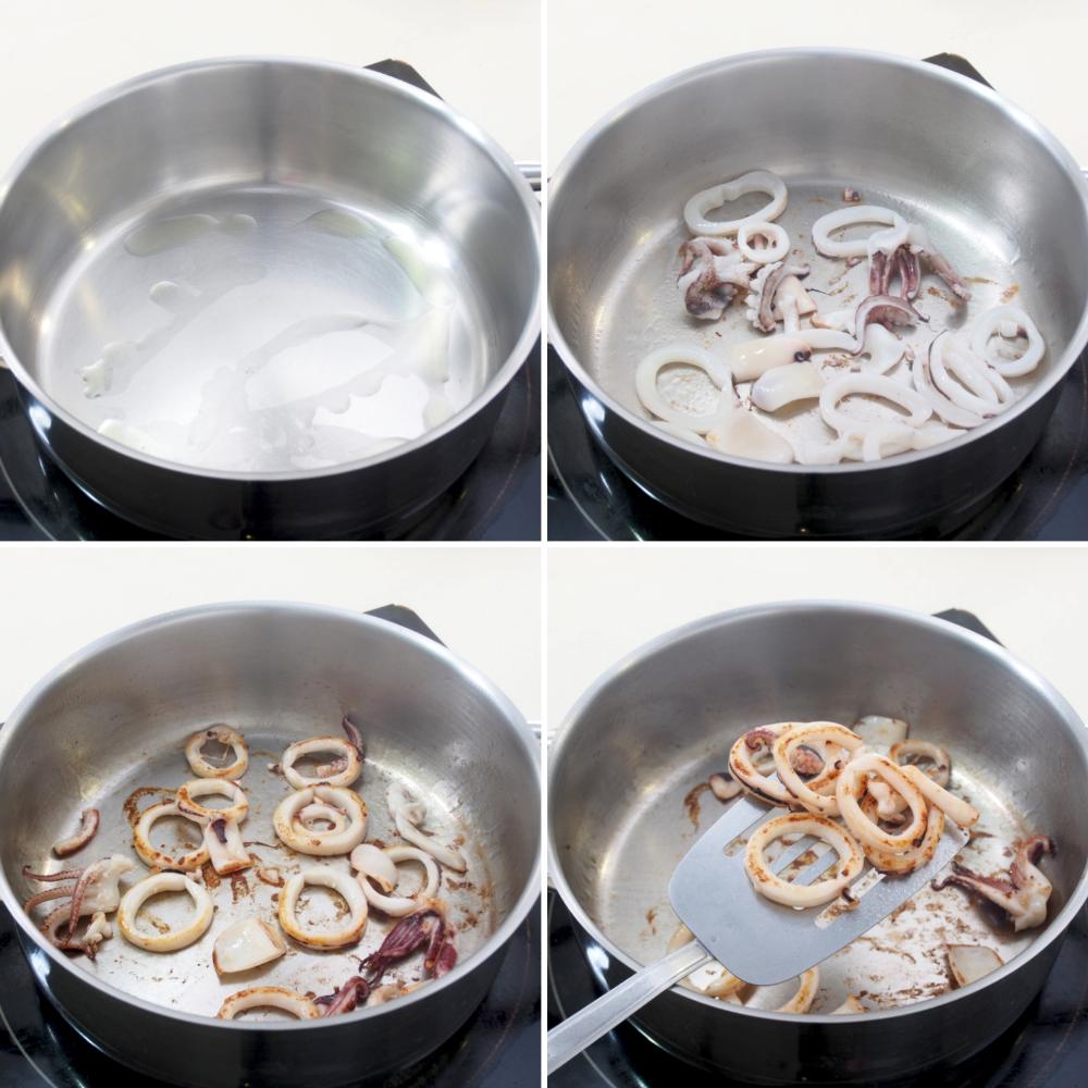 Calamares con tomate - Paso 2