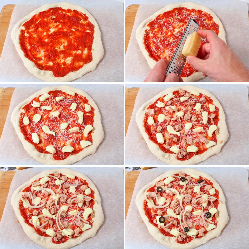 Pizza de atún - Paso 3