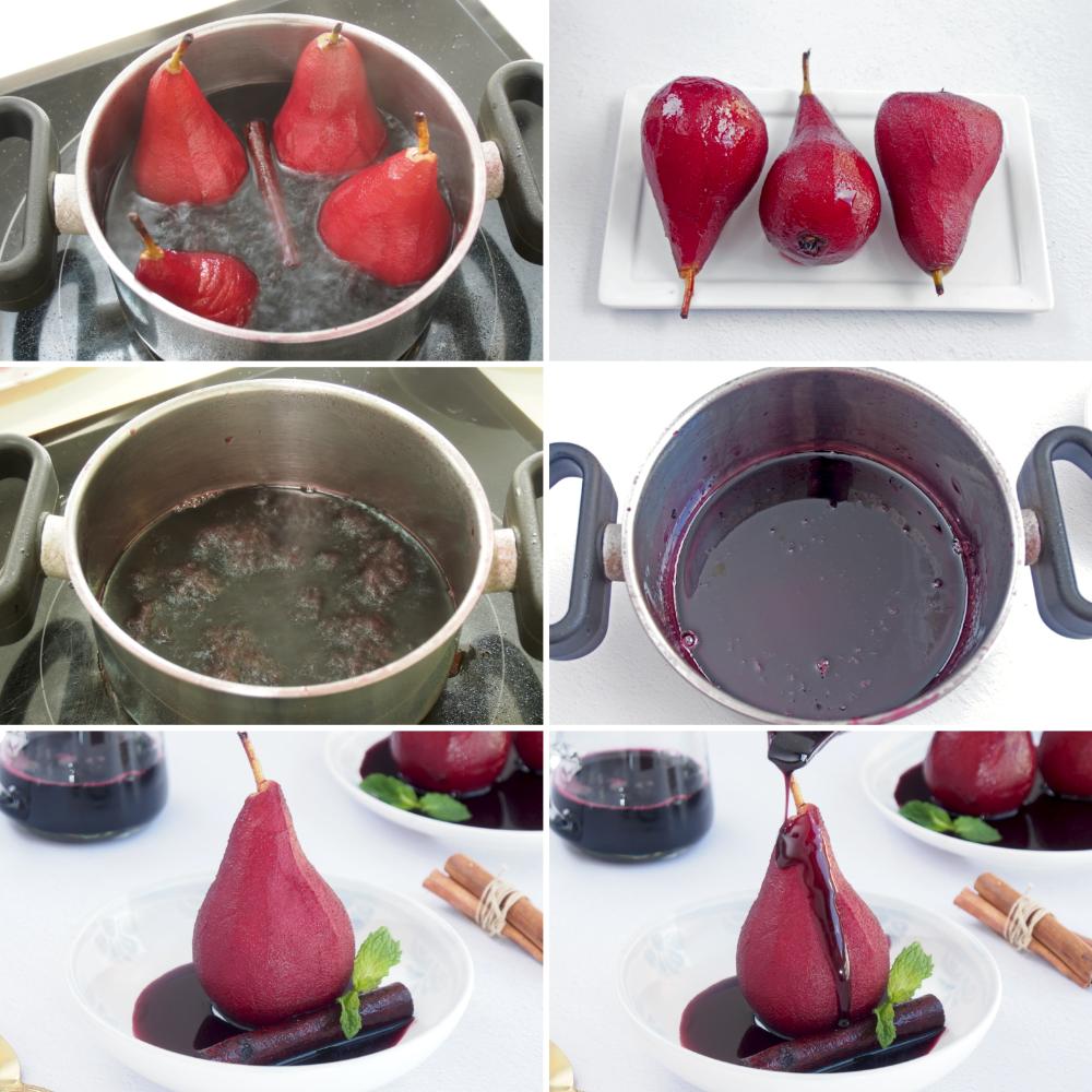 Peras al vino tinto - Paso 3