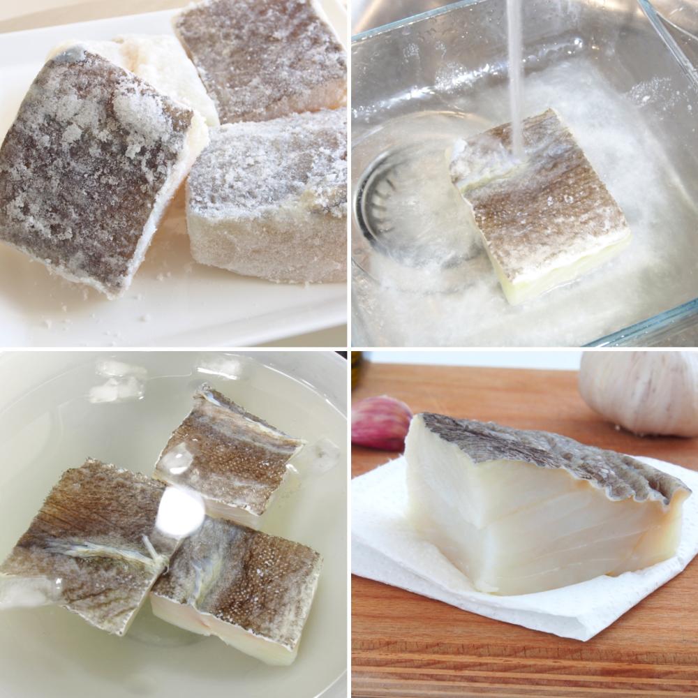 Patatas con bacalao - Paso 1