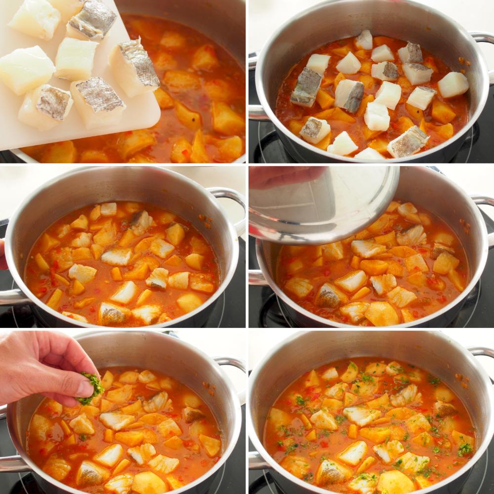 Patatas con bacalao - Paso 6