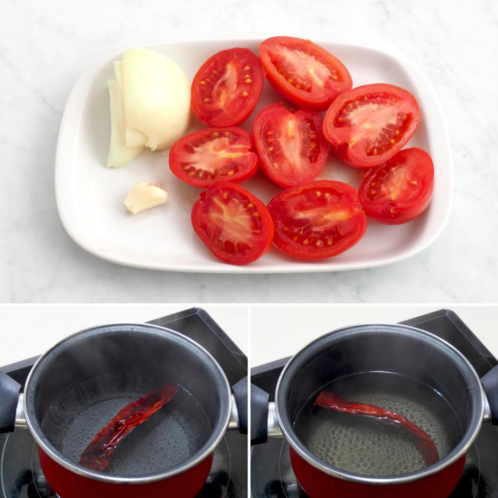 Sopa de tortilla - Paso 1