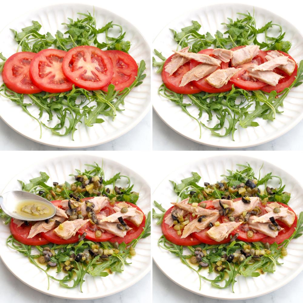 Ensalada de ventresca con vinagreta de encurtidos - Paso 3