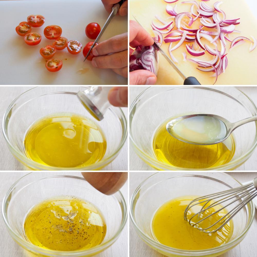 Ensalada de queso Halloumi a la plancha - Paso 3