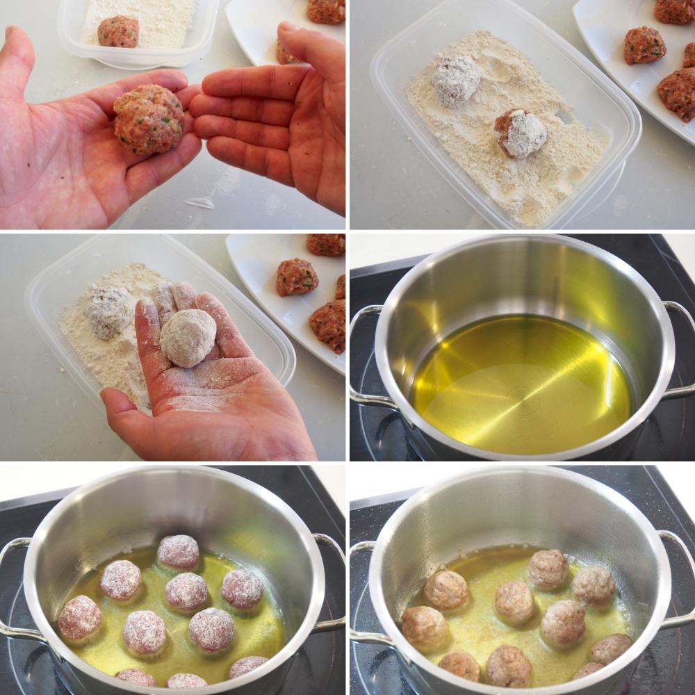 Espaguetis con albóndigas - Paso 2