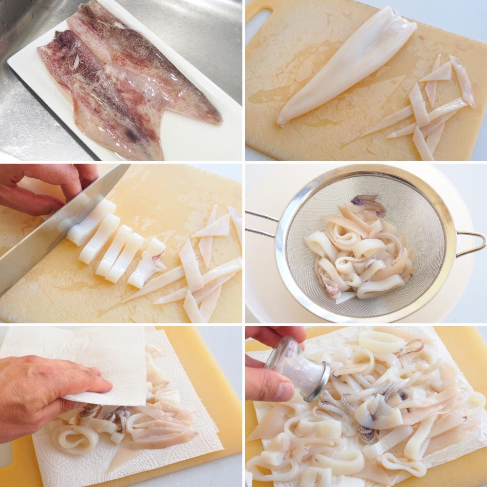 Bocadillo de calamares - Paso 1