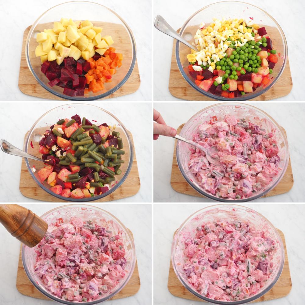 Ensalada rusa peruana - Paso 7