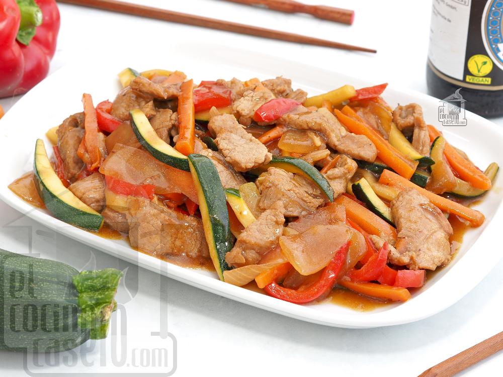 Chop suey de ternera