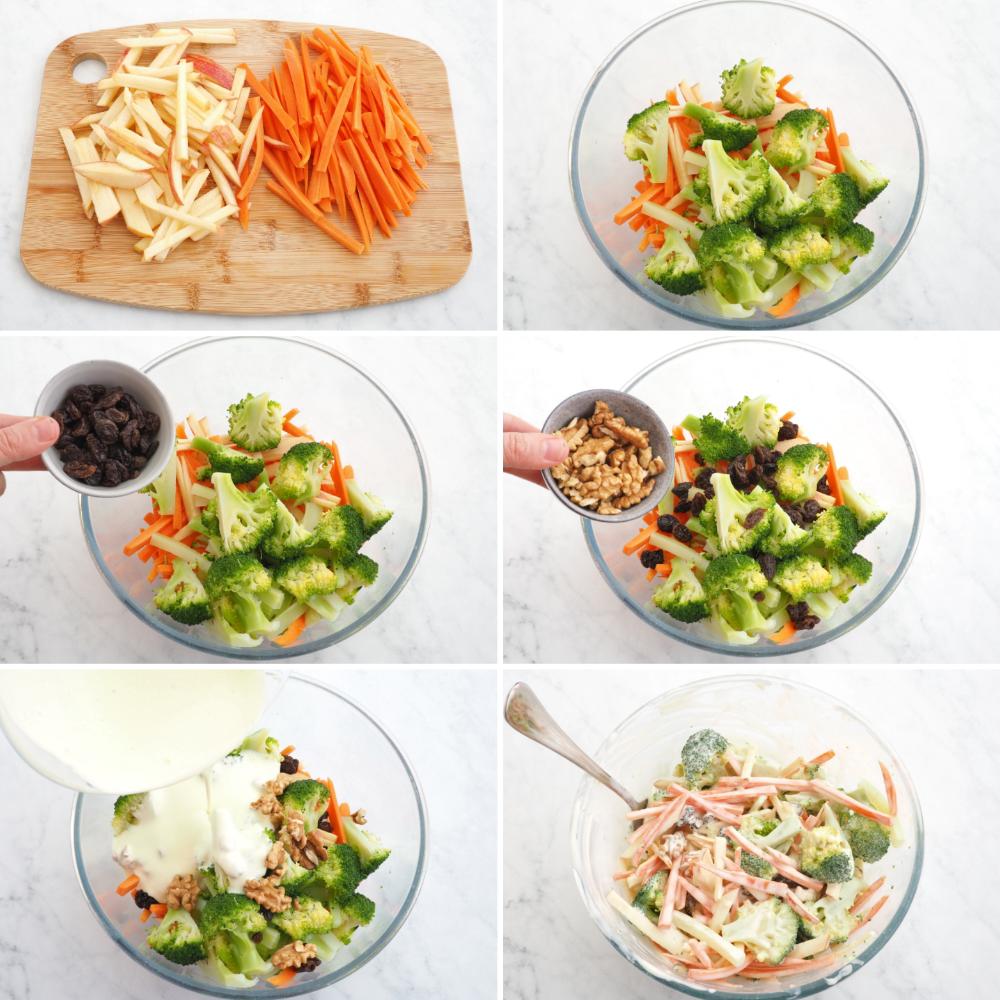 Ensalada de brócoli con manzana - Paso 5