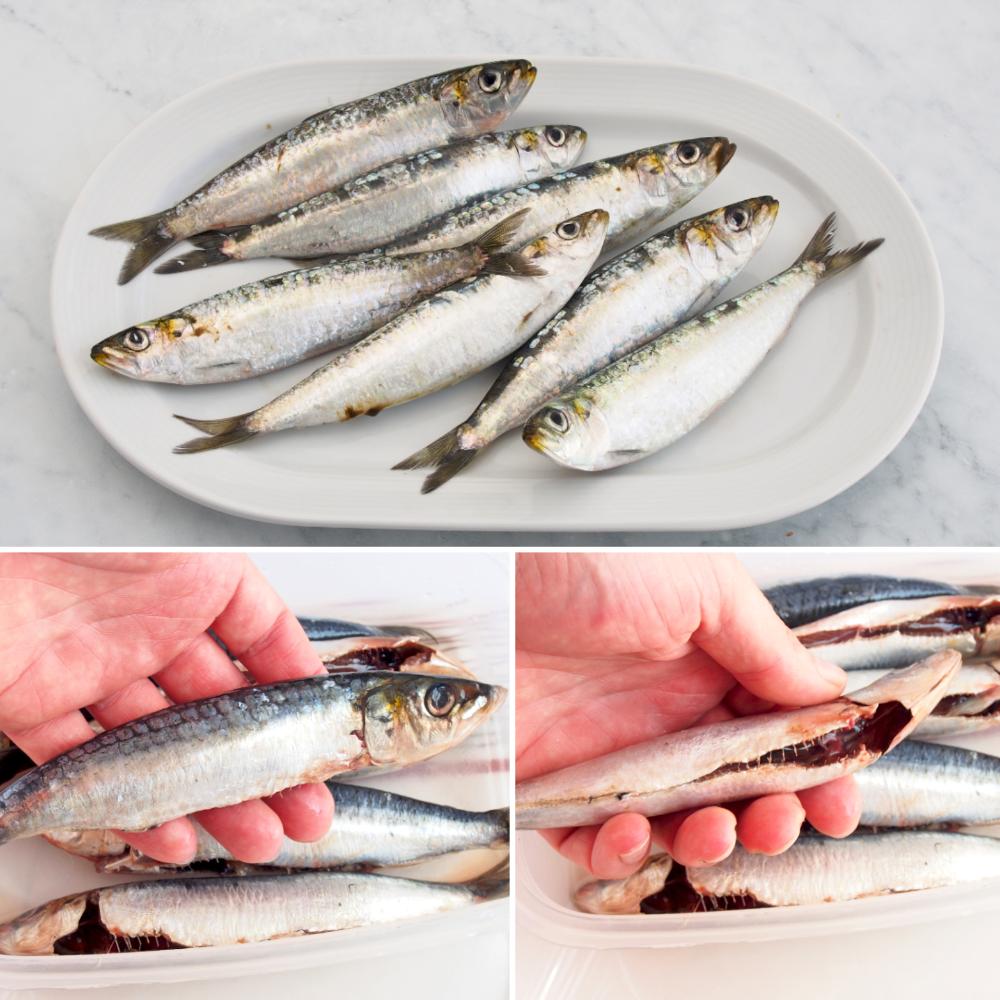 Sardinas al horno - Paso 1
