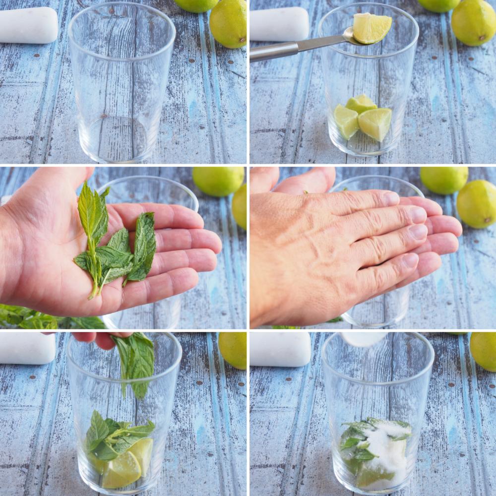 Mojito sin alcohol - Paso 3