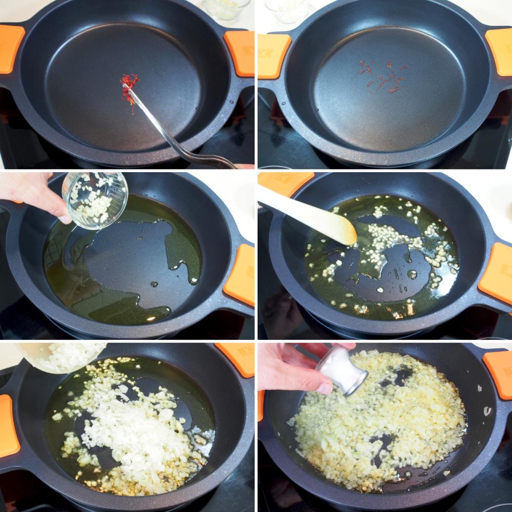 Fideos con almejas - Paso 2