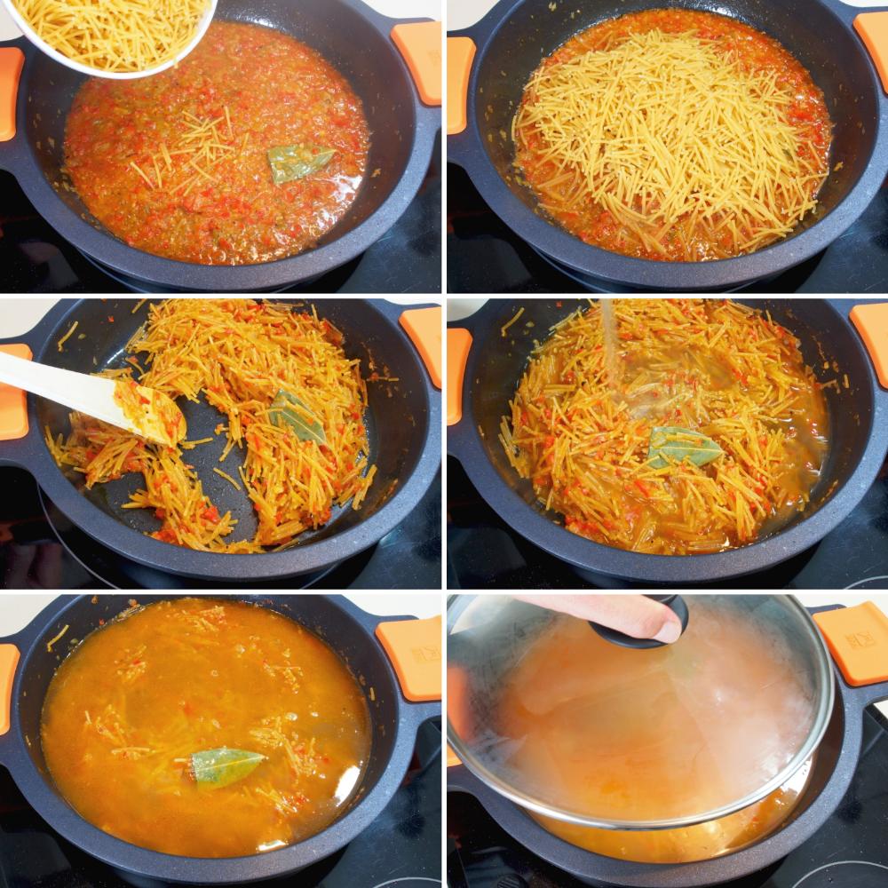 Fideos con almejas - Paso 5