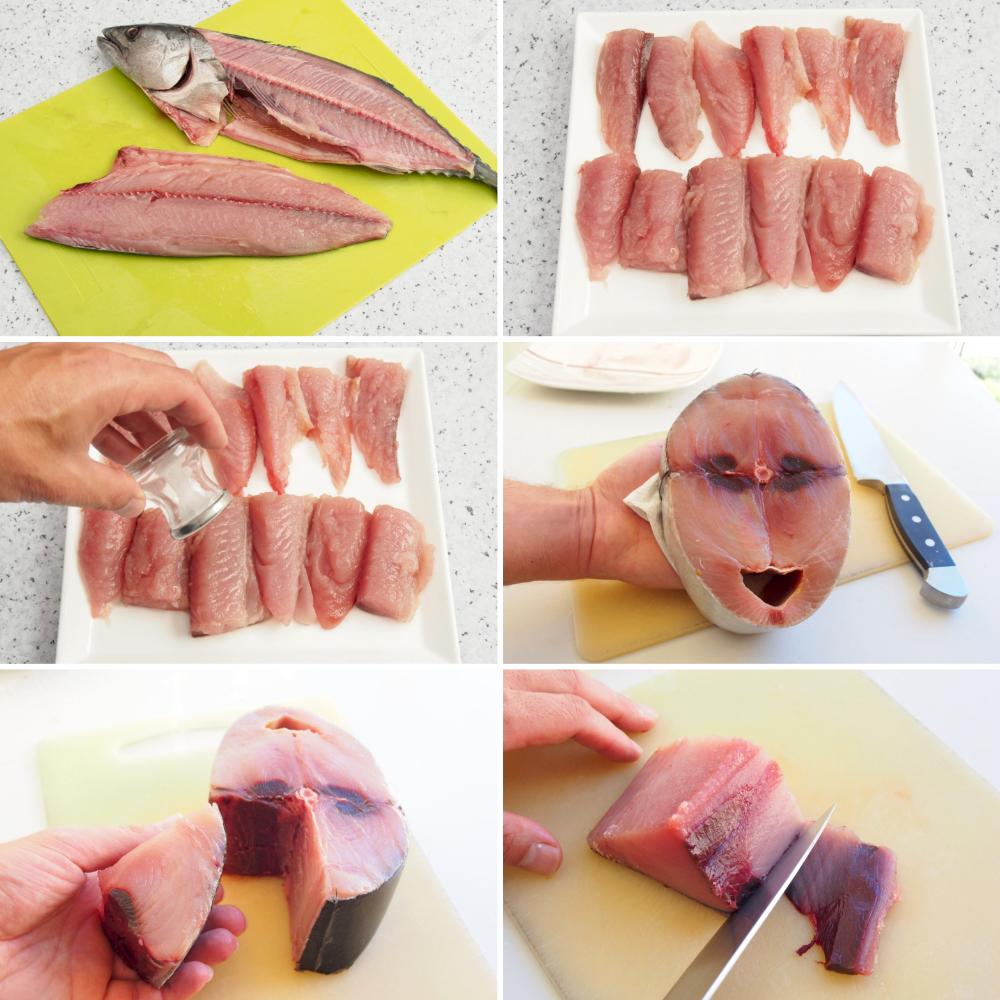 Bonito en escabeche - Paso 1