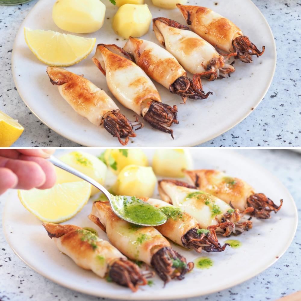 Chipirones a la plancha - Paso 5