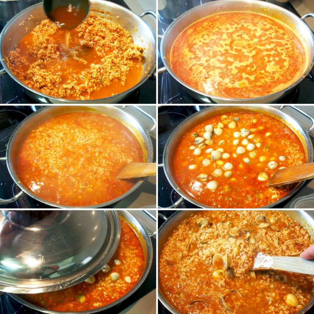 Arroz con berberechos - Paso 7