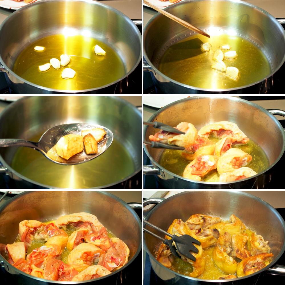 Cómo hacer pollo al ajillo fácil - Paso 2