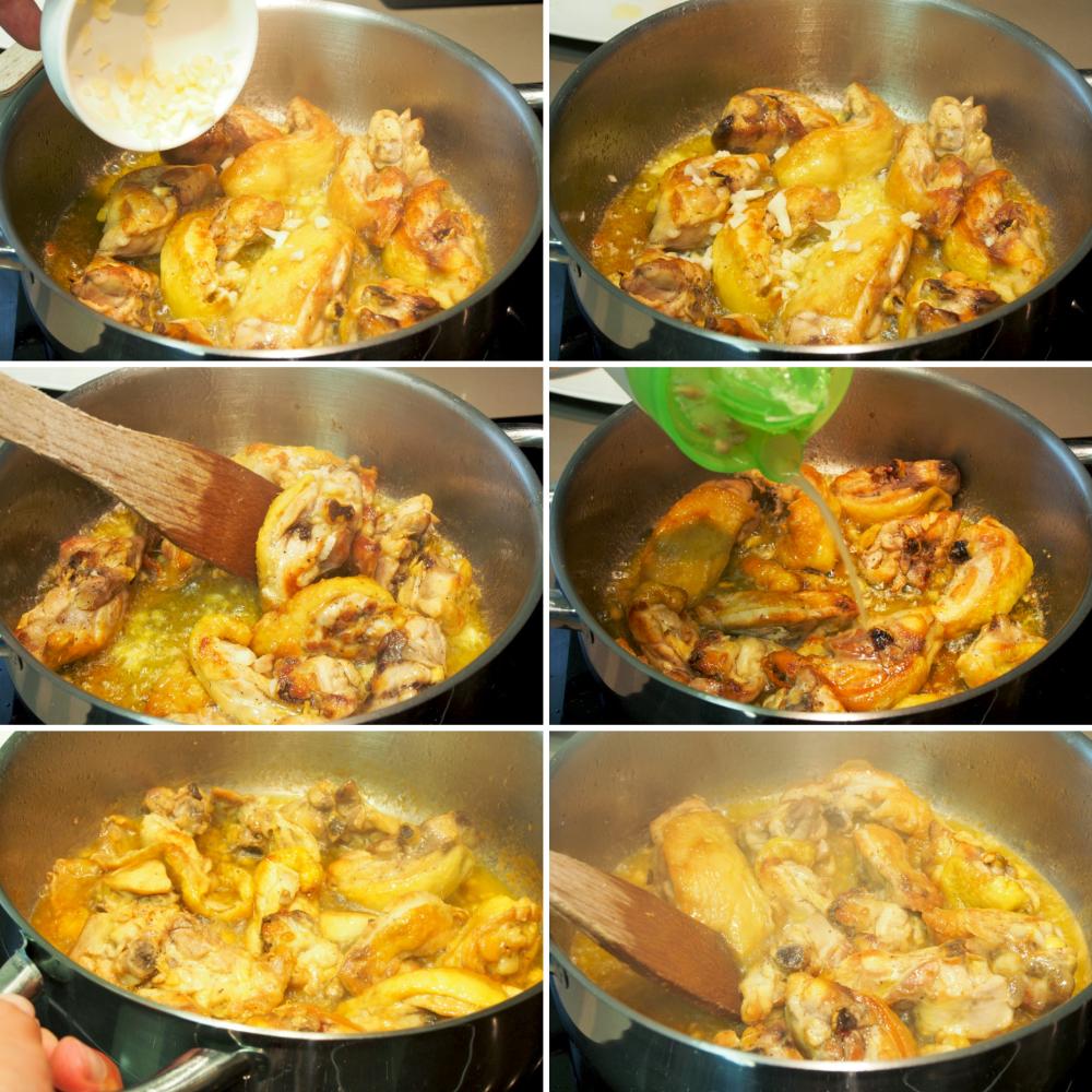 Cómo hacer pollo al ajillo fácil - Paso 3
