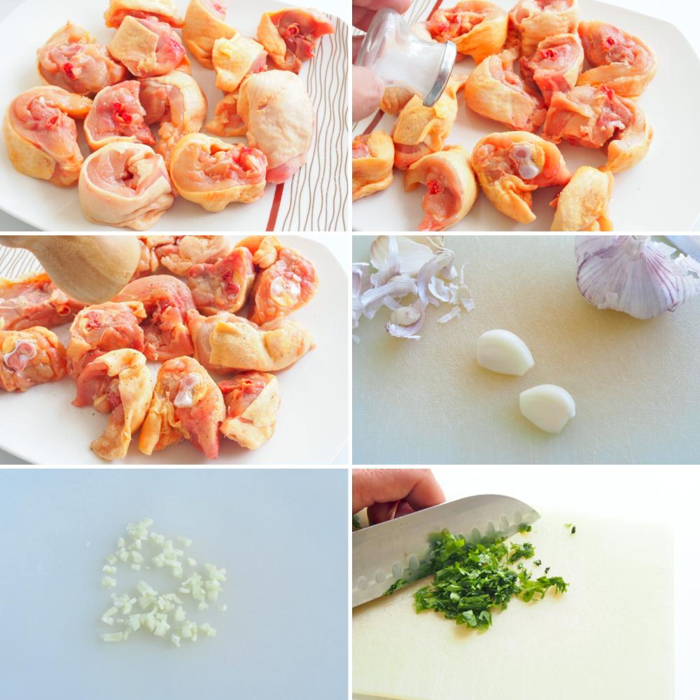 Cómo hacer pollo al ajillo fácil - Paso 1