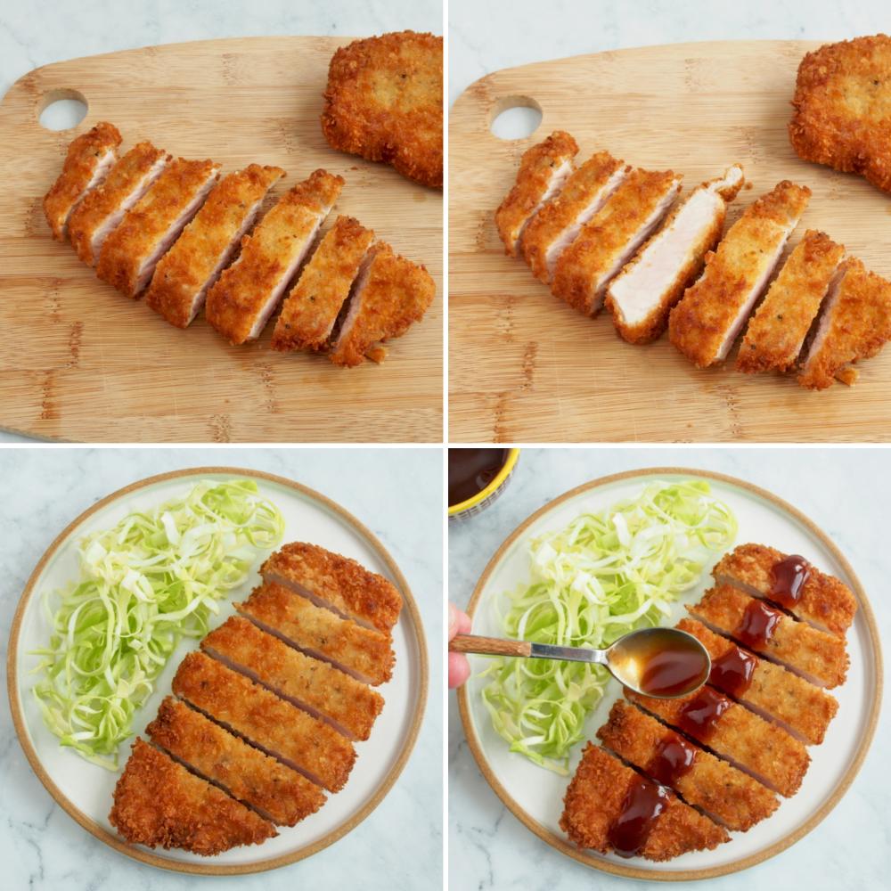 Tonkatsu, cerdo empanado japonés - Paso 6