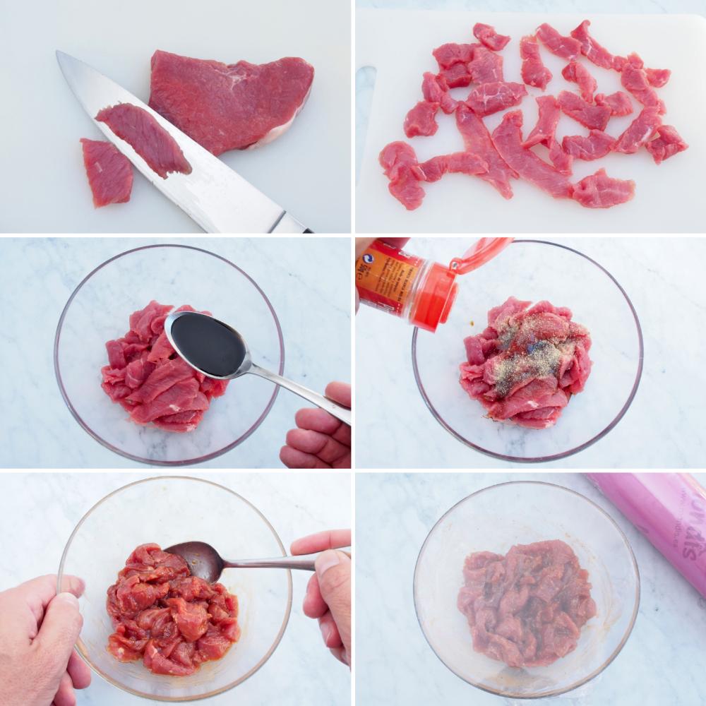 Salteado de ternera con verduras - Paso 2