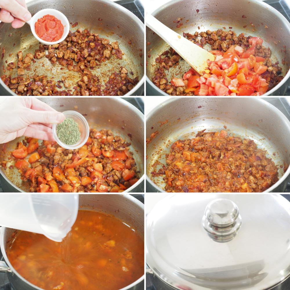 Sopa a la minuta - Paso 3