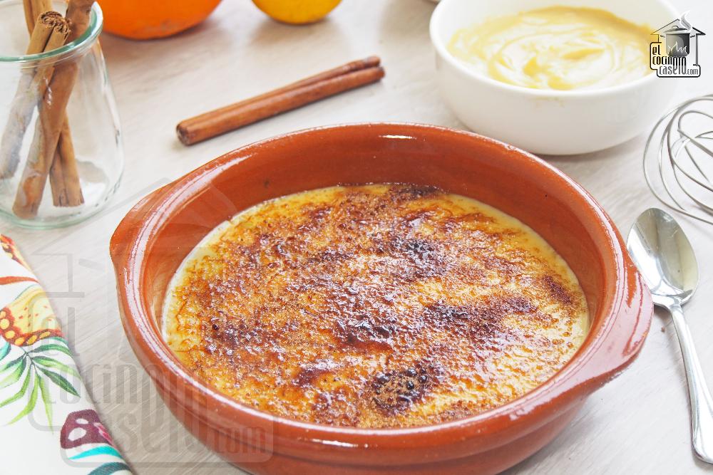 Receta casera de Crema Catalana con caramelo fácil y rápida