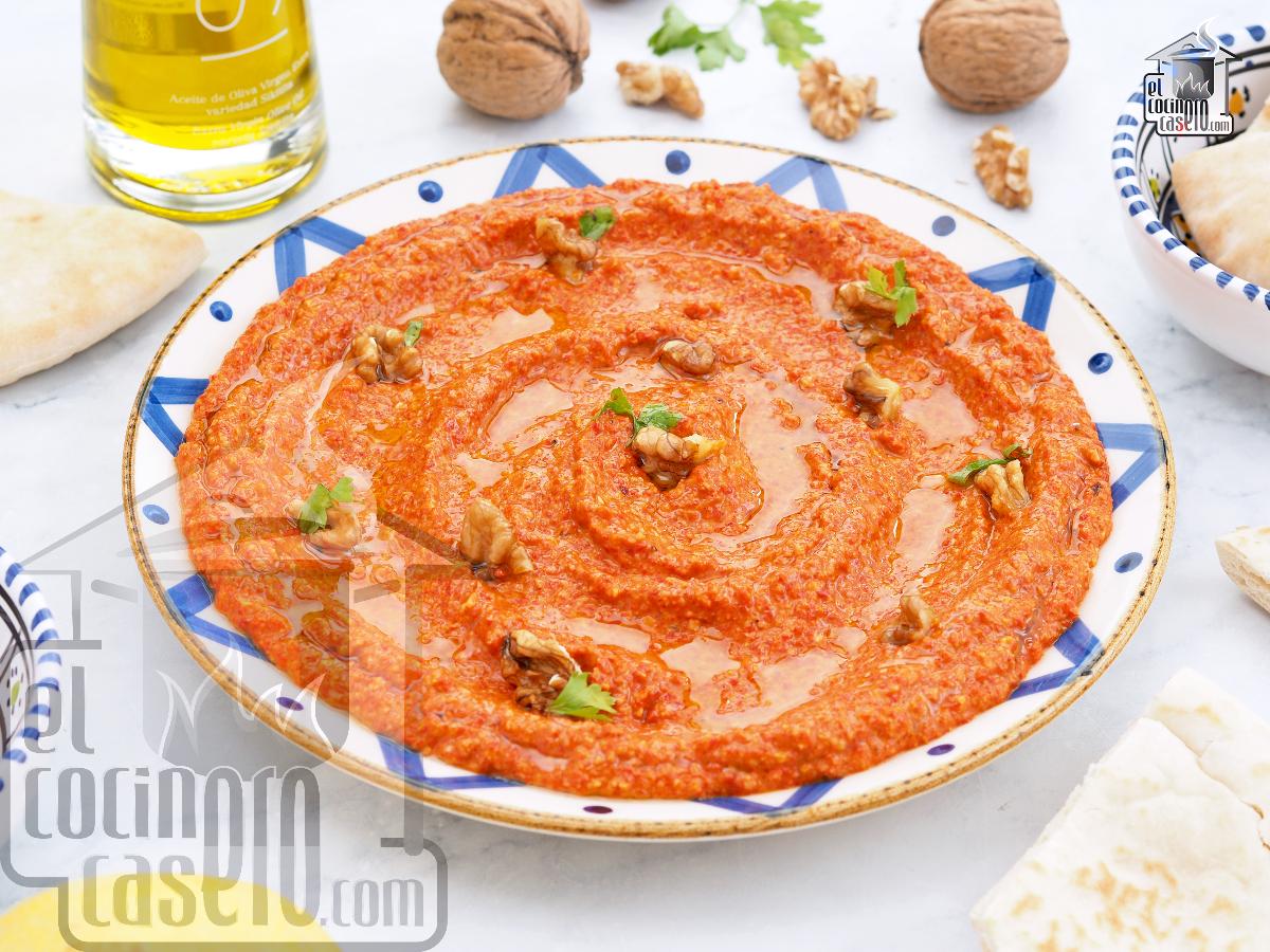 Muhammara, crema siria de pimientos y nueces