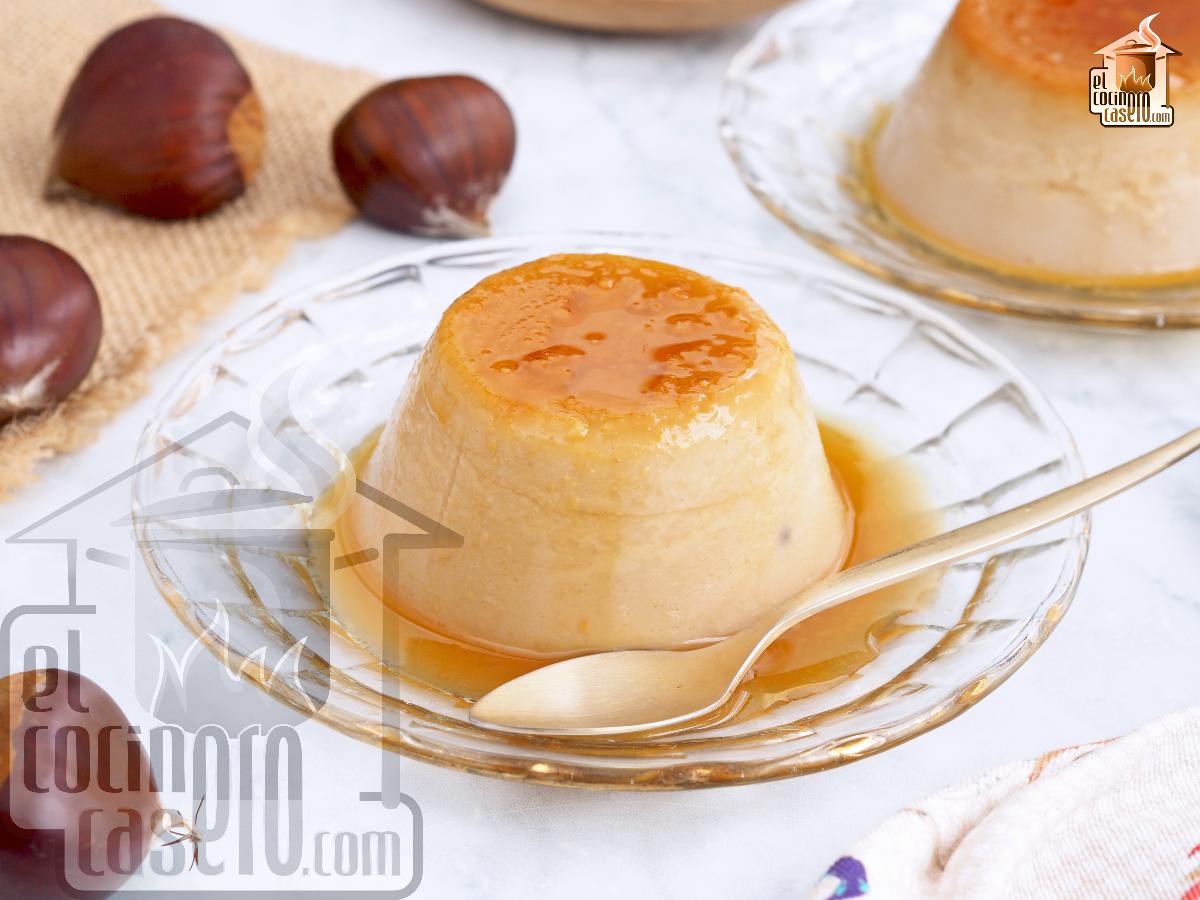 Flan de castañas