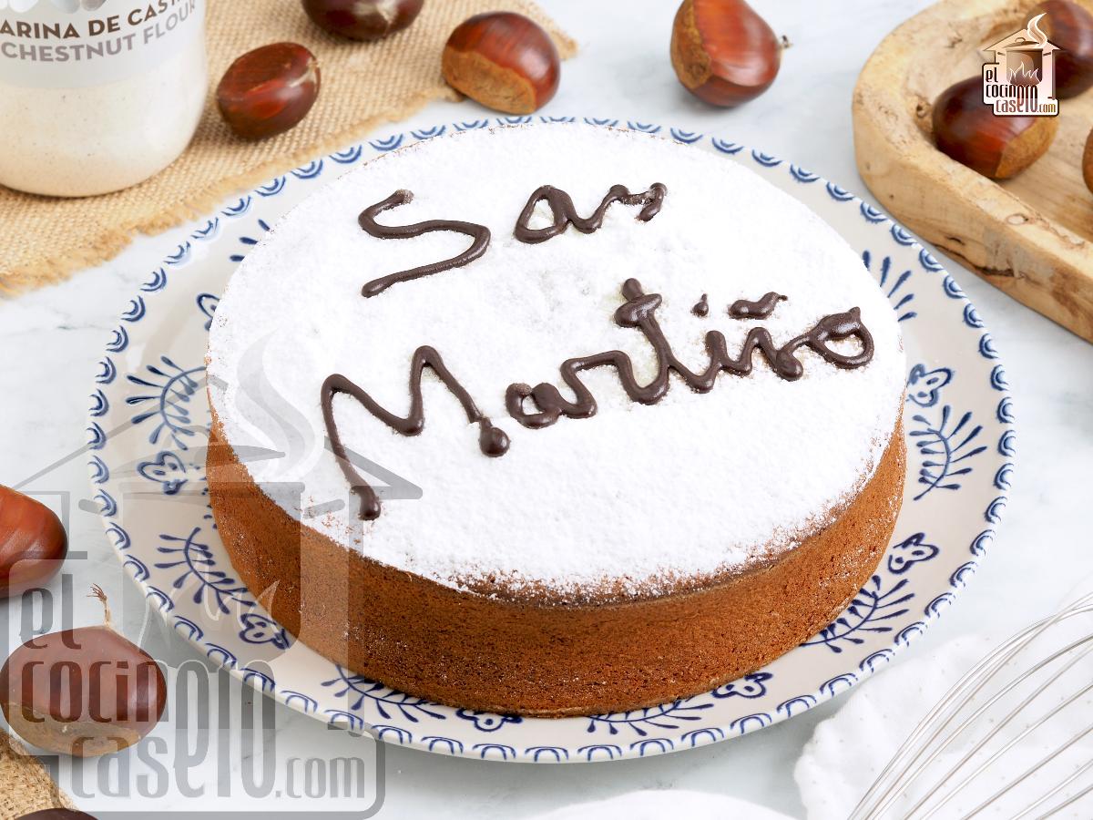 Tarta de castañas San Martiño