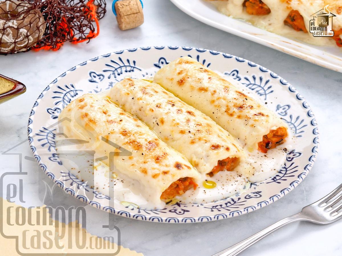 Canelones de marisco